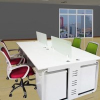 办公桌简约办公家具  现代4人员工卡座工作位组合电脑椅 直销