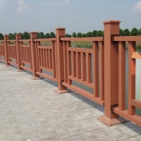 木塑栏杆河道木塑栏杆材料 ** 免费定制规格颜色款式 价格优惠